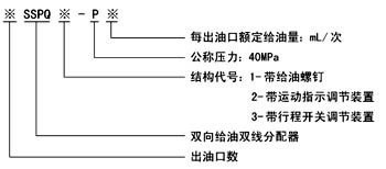 分配器sspq型号说明