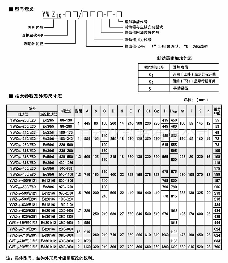 YWZ10液压制动器-2